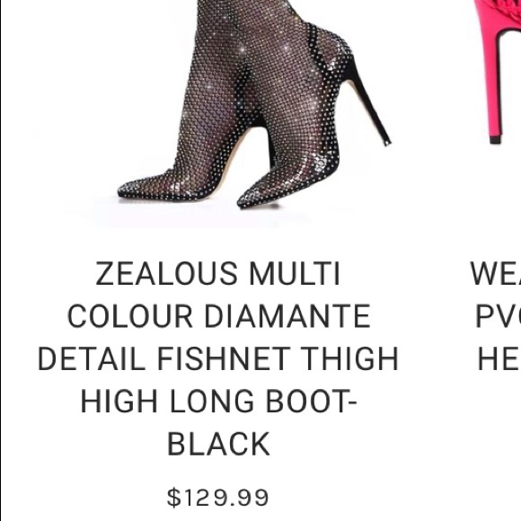 (SOLD)Bling Thigh High Stiletto🖤BRAND NEW🖤 - Picture 7 of 7